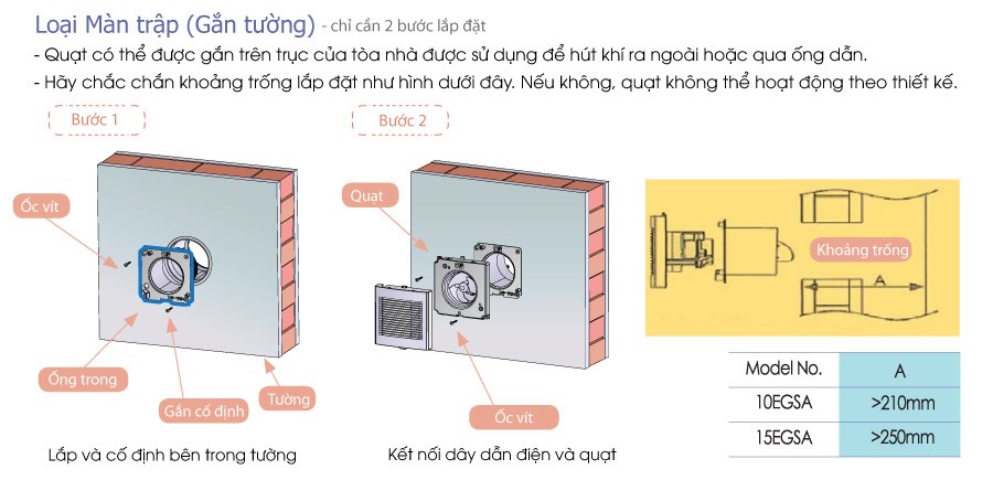 Quạt thông gió KDK 10EGSA