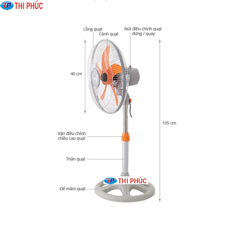 Quạt lửng Asia A16009