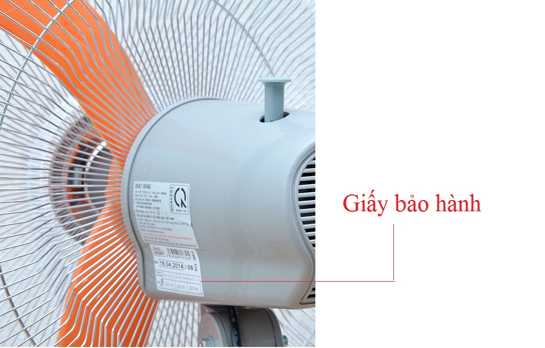 Giấy bảo hành - Quạt đứng D18002