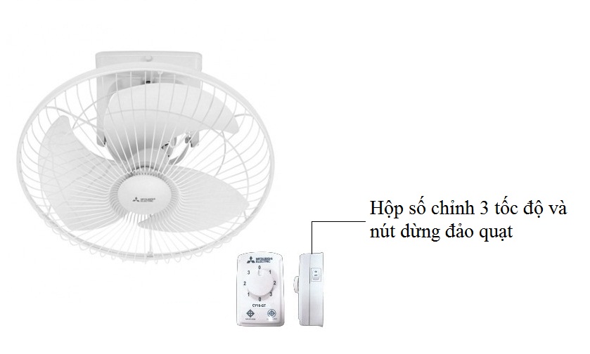 Quạt trần đảo Mitsubishi CY16-ST